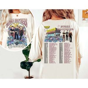 Jonas Brothers Five Albums One Night 2023 Tour Concert Fan 2 Sided T-Shirt
